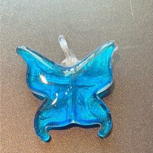 Colorful Glass Butterfly Pendant